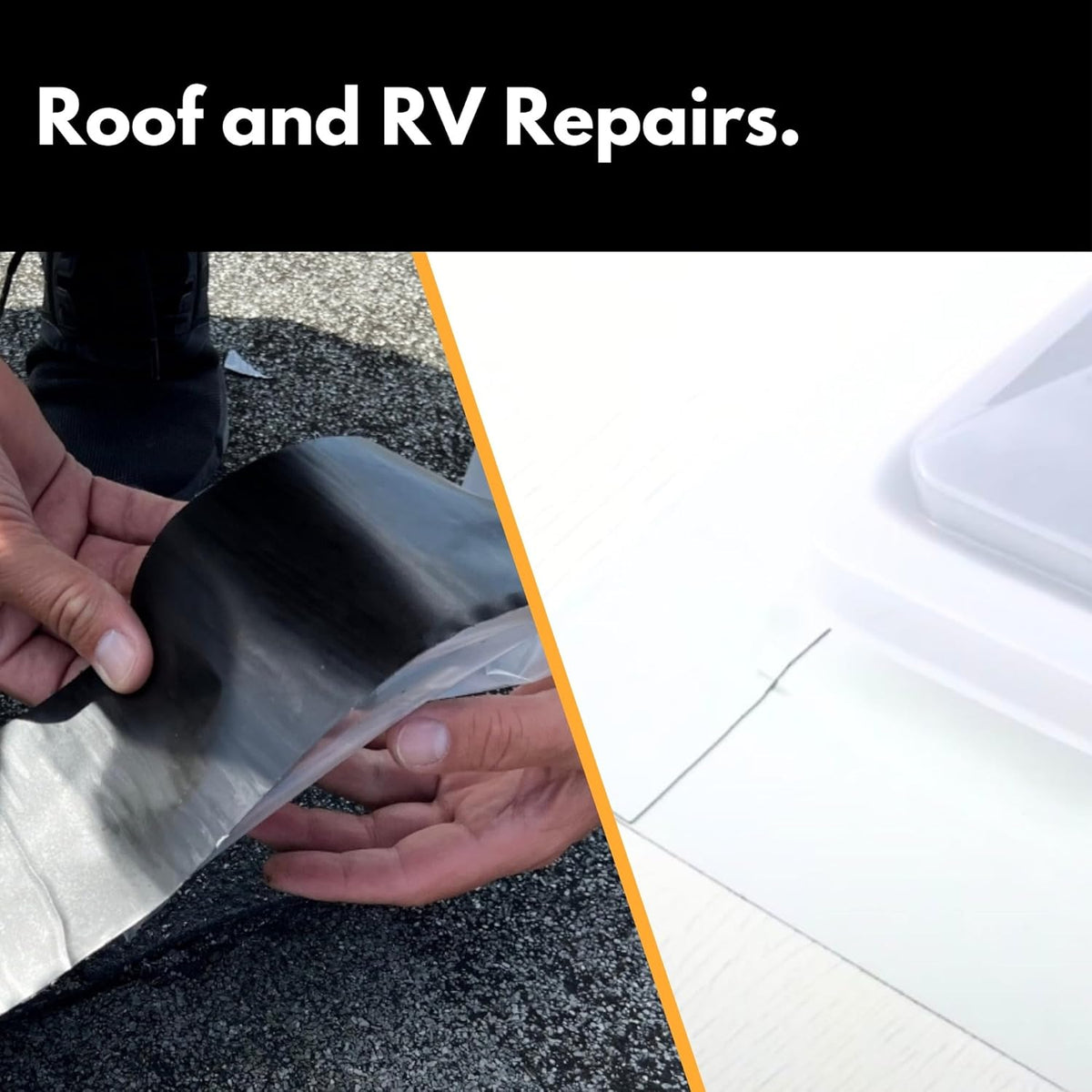 HSS Sealant Tape with MicroSealant - Waterproof Commercial Roofing Tape for Roof and RV Repair