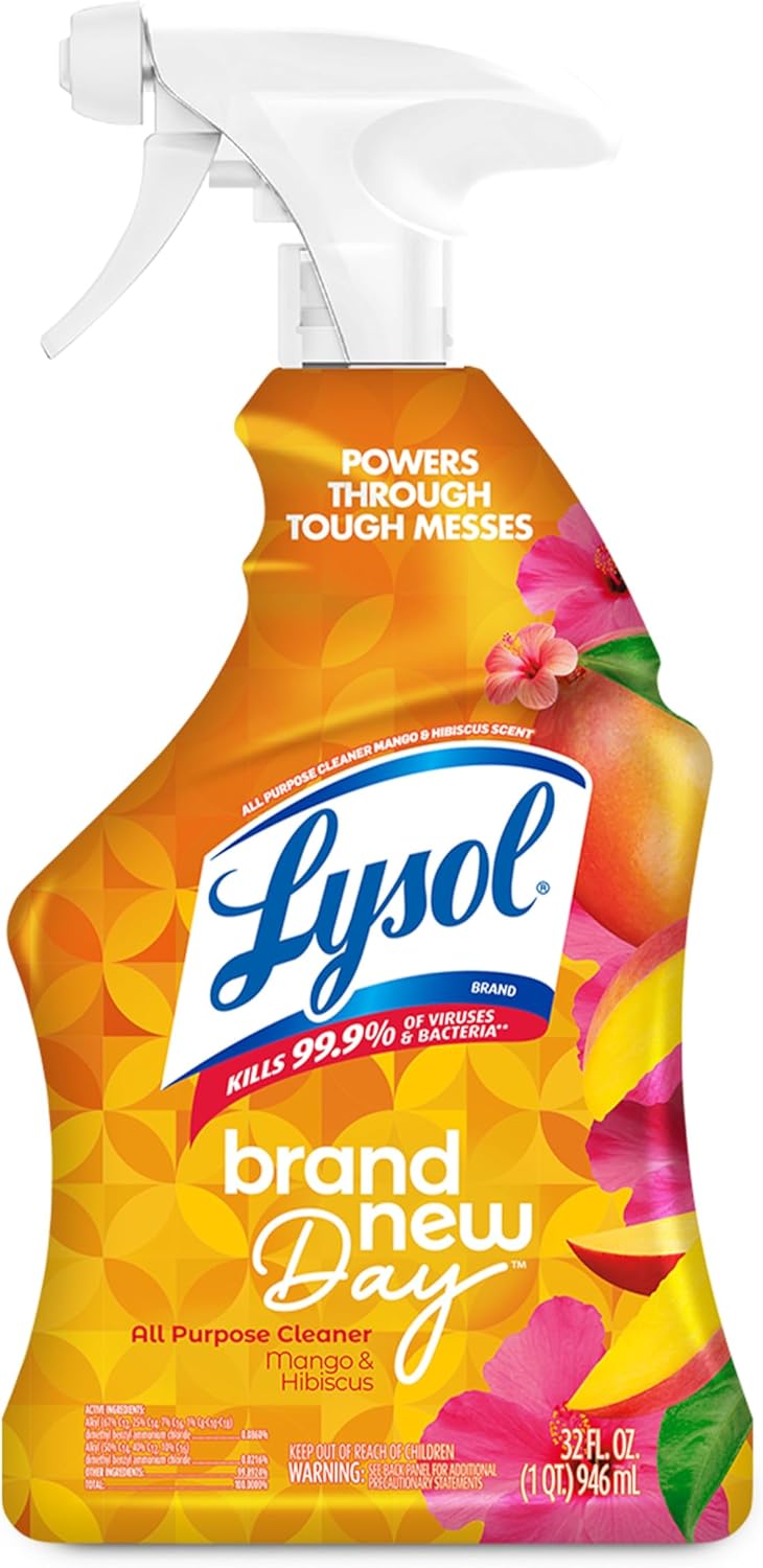 Lysol All Purpose Cleaner Spray, Multi-Purpose Disinfecting Spray, Kitchen & Bathroom Cleaner