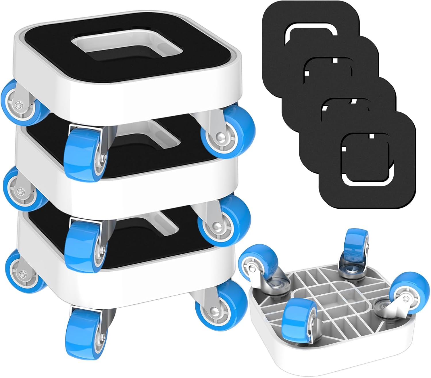 New Upgrade Furniture Movers with Wheels, Furniture Sliders with 360° Rotatable 1.25in Wheels