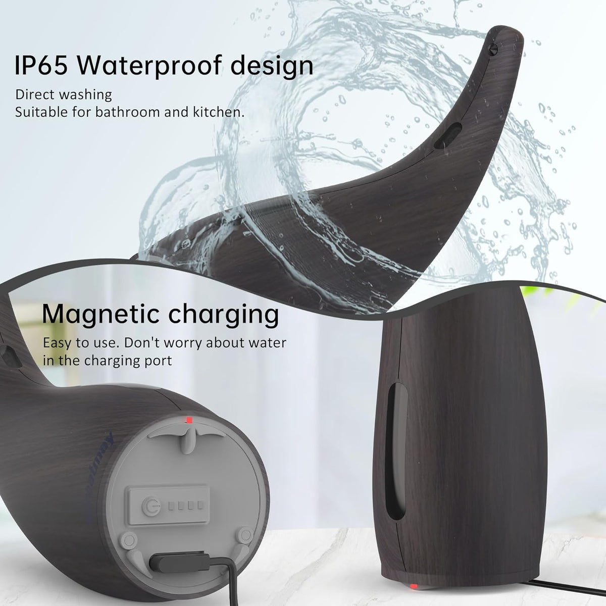 Adjustable Automatic Soap Dispenser Touchless, 4 Adjustable Levels Touchless Sensor Liquid Soap