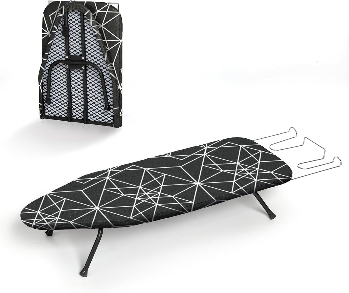 Mini Ironing Board Tabletop Foldable, RAINHOL Space-Saving Iron Board, Compact and Portable for