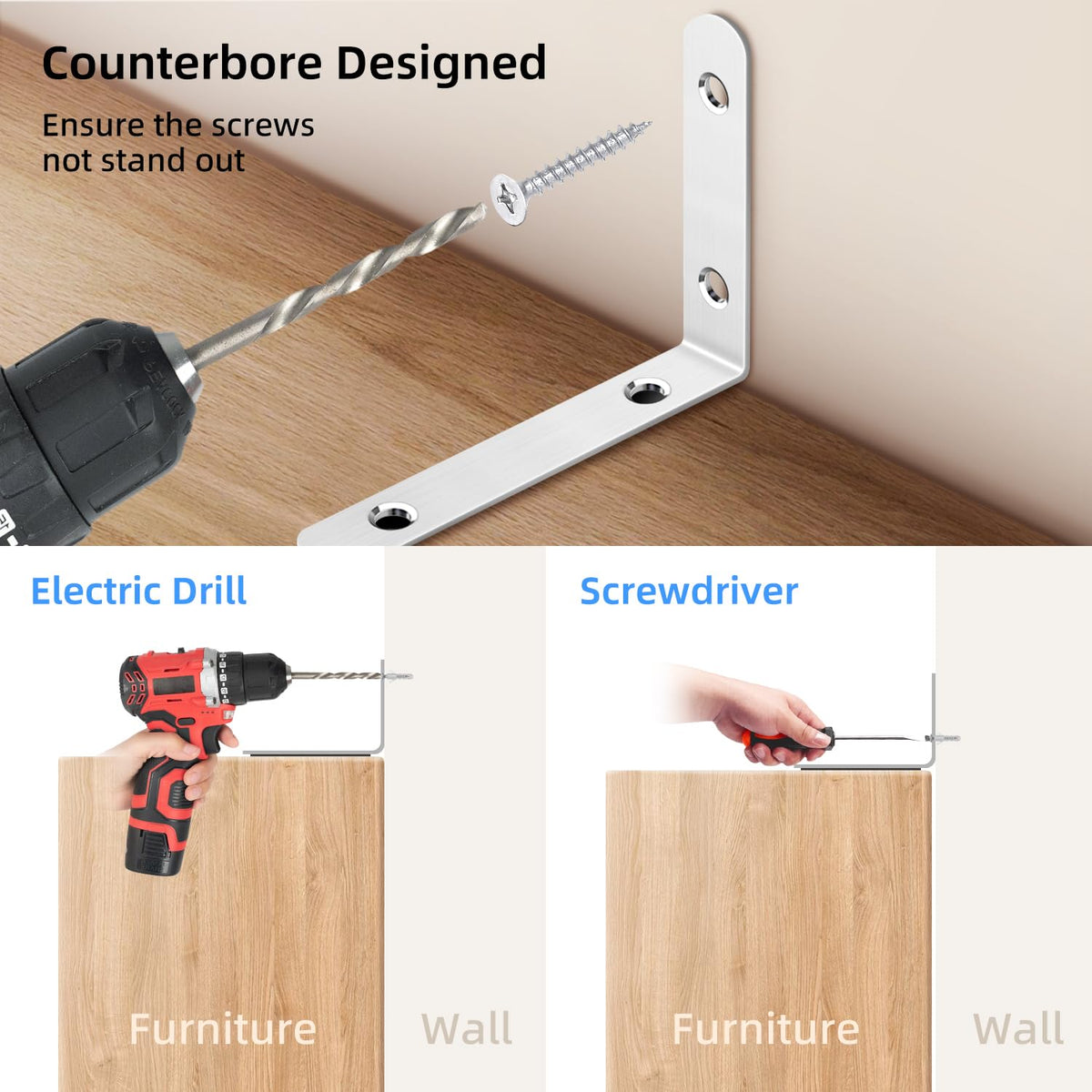 furniture anchors wall safety straps: Anti-Tip Anchor Kit Secure dresser Falling Earthquake Strap