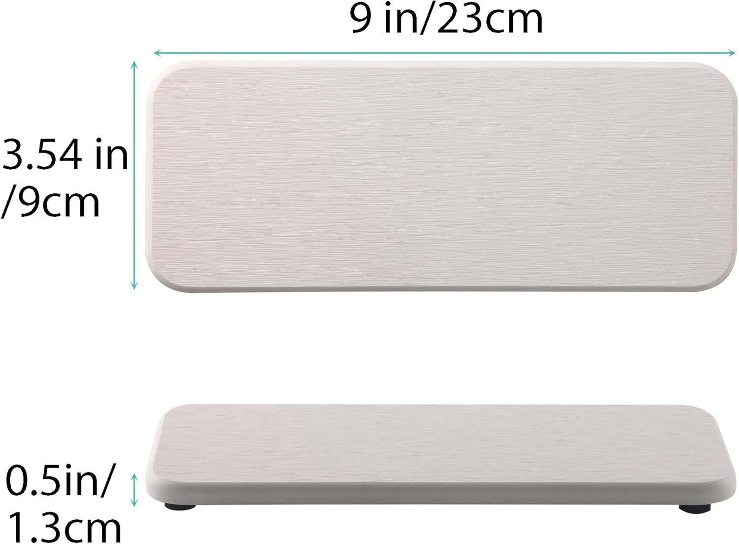 2 Pcs Water Absorbing Stone Trays, Kitchen/Bathroom Sink Soap Dish, Diatomite Tray Used for Hand