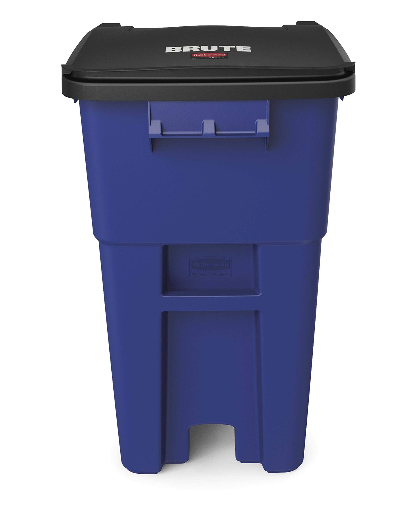 Rubbermaid Commercial Products BRUTE Rollout Trash/Garbage Can/Bin with Wheels, 50 GAL, Blue, for