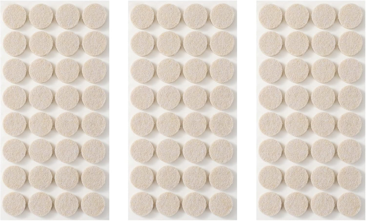 Furnigear Felt Furniture Pads for Hardwood Floors - Self Adhesive Chair Felt Pads, Floor Protector