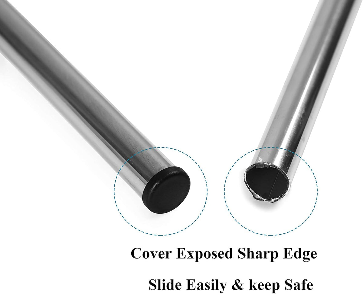 Plastic Plugs Tubing End Caps Chair End Caps Furnigear 3/4" Outside Bottom Round Tubing Caps Black