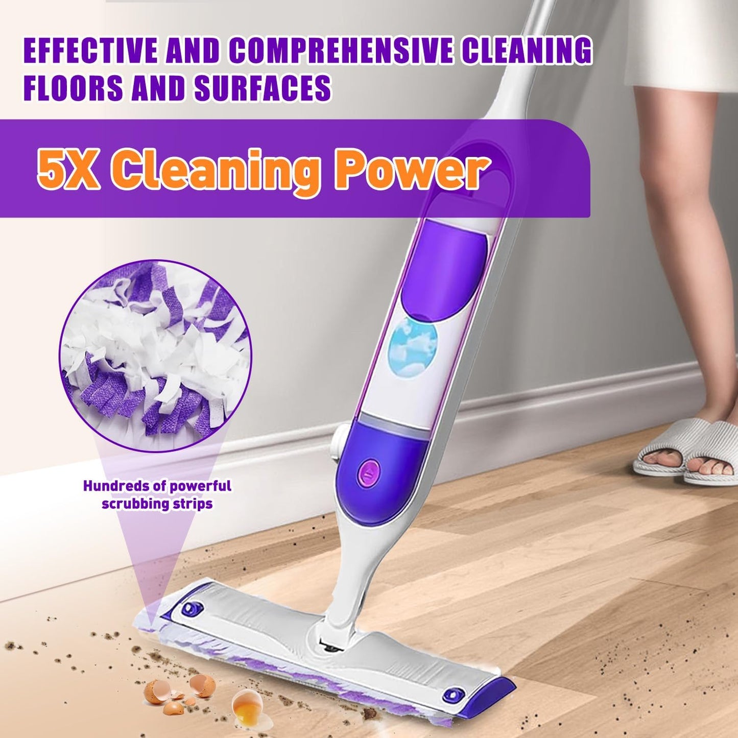 Power Mop Pads Refills for Swiffer PowerMop Multi-Surface Mopping Pad Disposable Replacement Mop