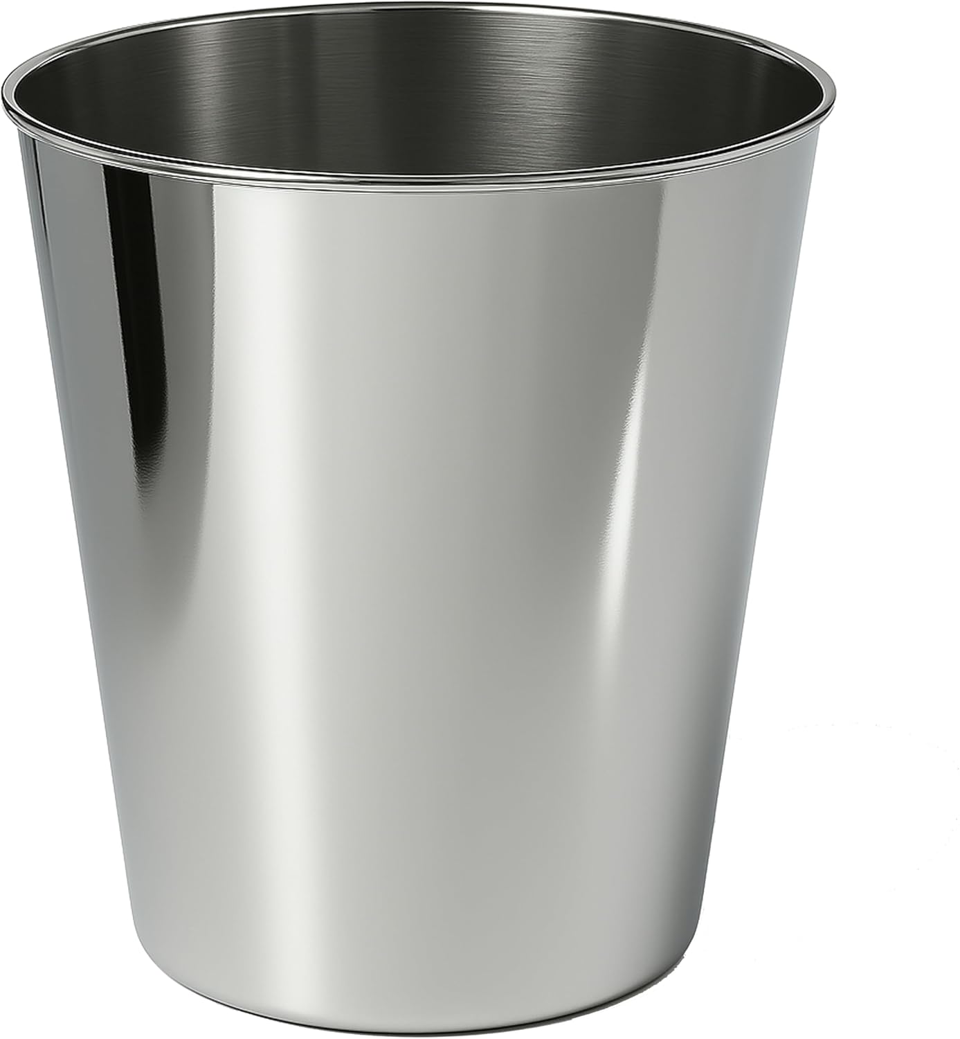 happimess HPM1113D Nolan Modern Classic Smooth Steel 2-Gallon Wastebasket for Home, Bathroom