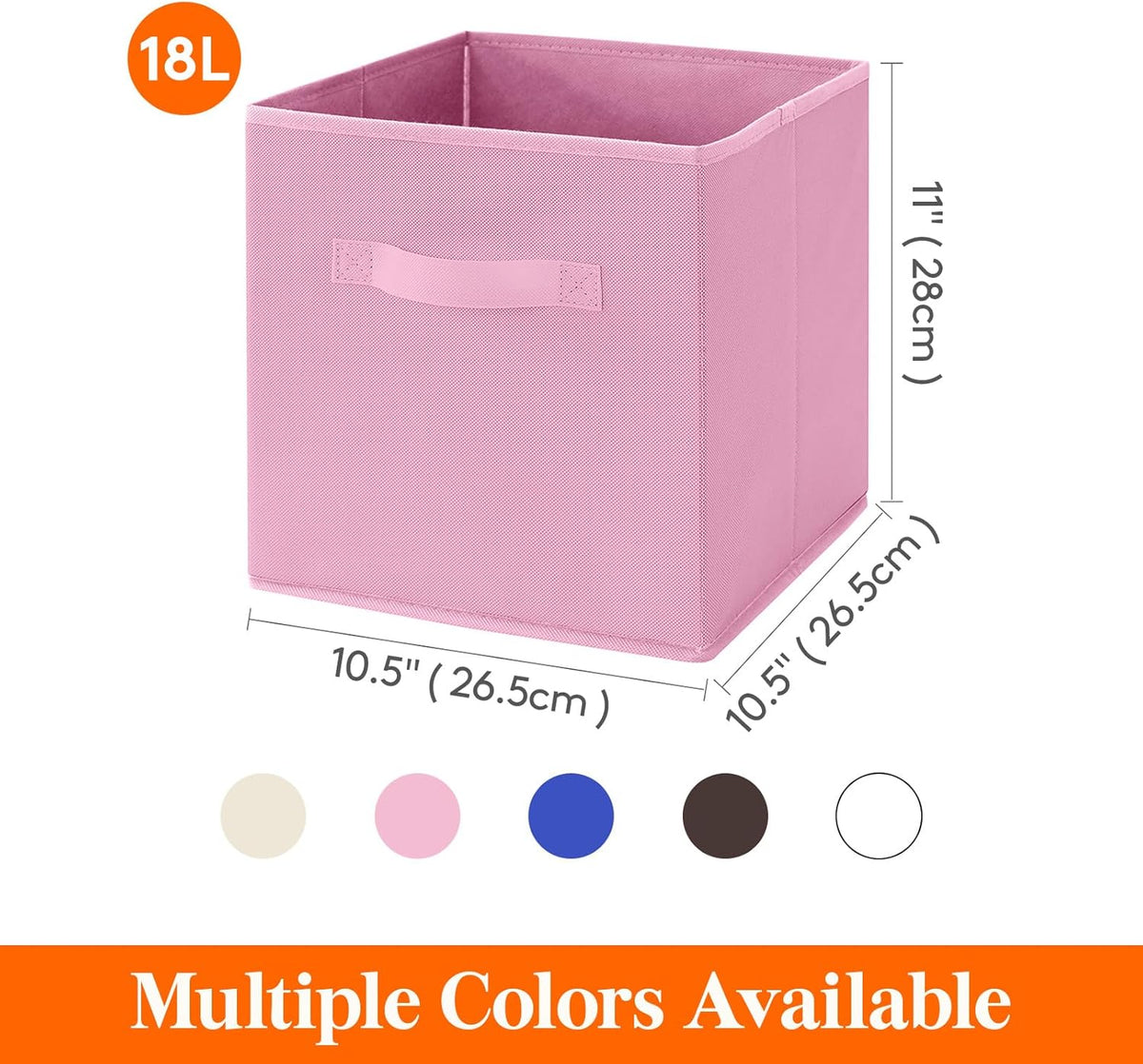 Lifewit 12 Packs Storage Cubes, 11 Inch Cube Storage Bins, Foldable Decorative Fabric Storage