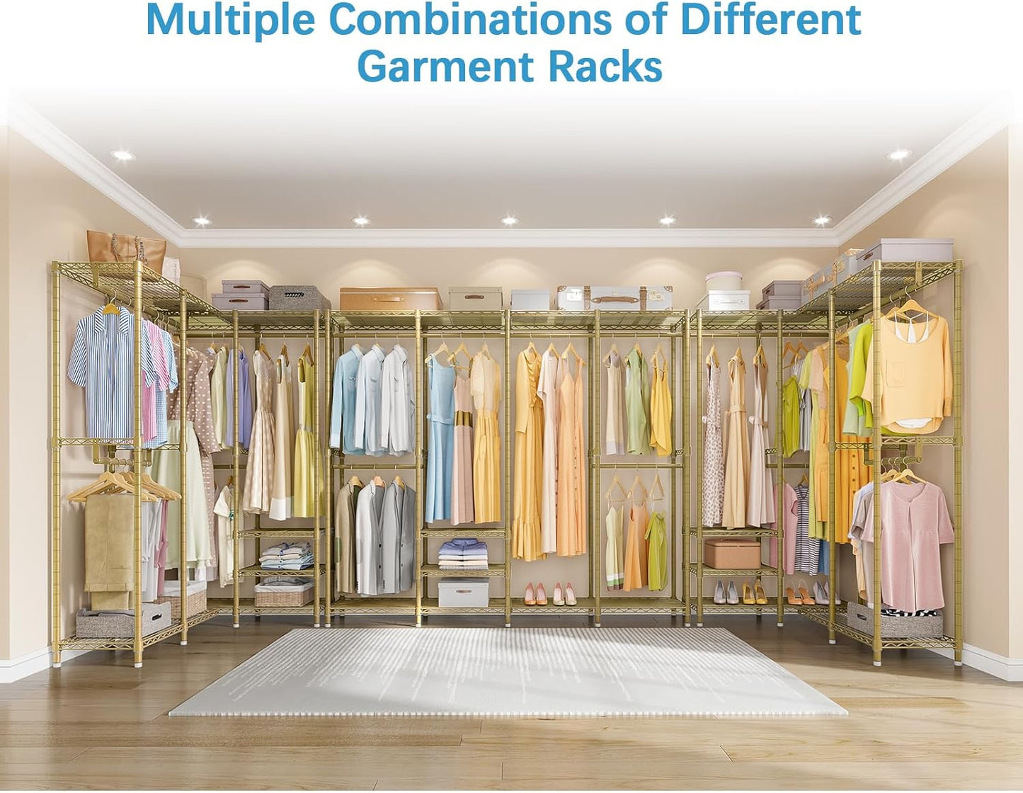 VIPEK V40 Wire Garment Rack Heavy Duty Clothes Racks for Hanging Clothes, Multi-Functional Metal
