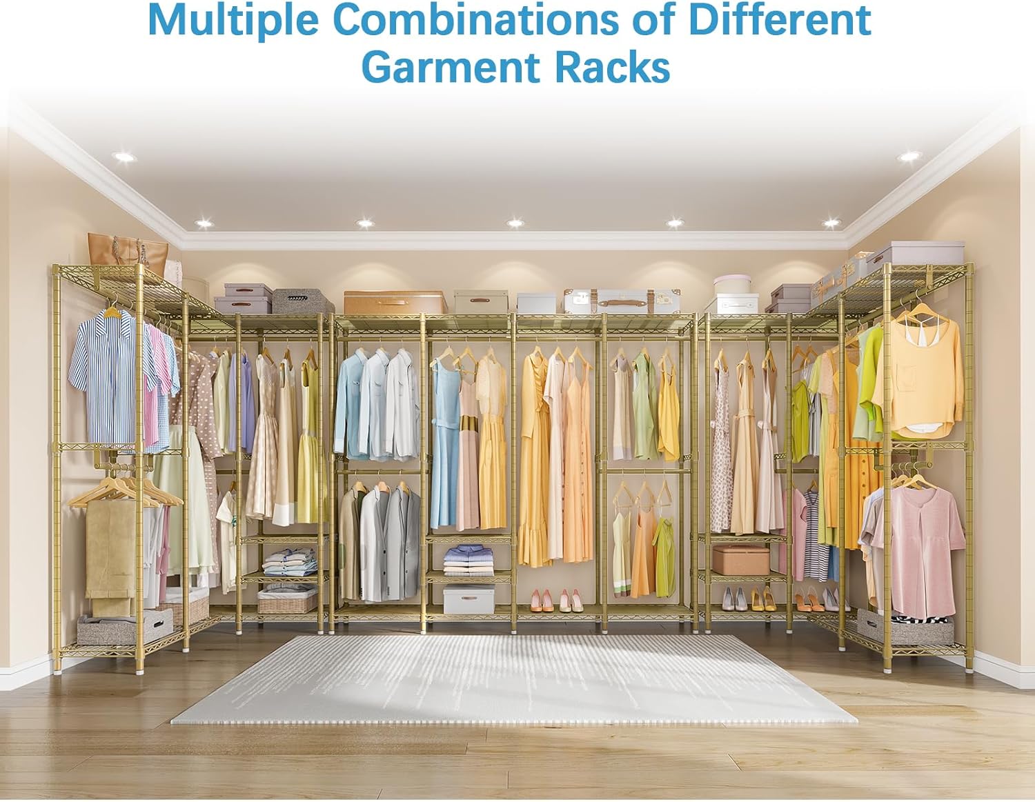 VIPEK V40 Wire Garment Rack Heavy Duty Clothes Racks for Hanging Clothes, Multi-Functional Metal