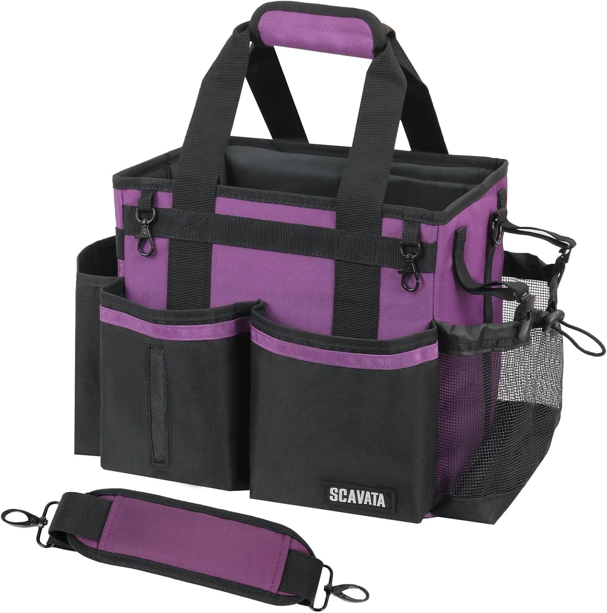Compact Wearable Cleaning Caddy, Small Cleaning Caddy Supplies Organizer with Handle & Shoulder