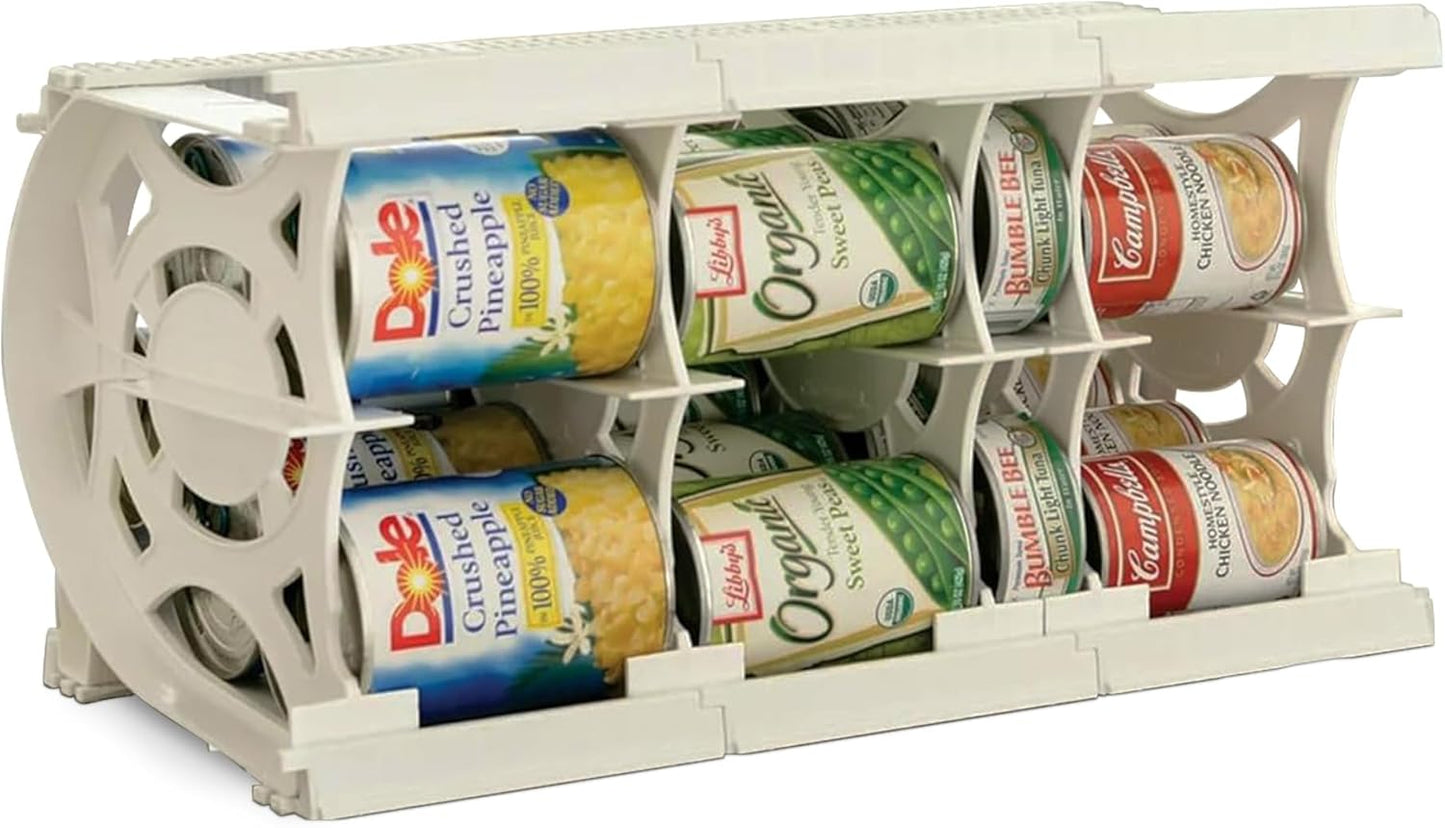 Shelf Reliance Cansolidator Cupboard - 1-Pack Can Organizer for Pantry, Stackable Soda Can Storage