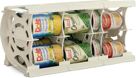 Shelf Reliance Cansolidator Cupboard - 1-Pack Can Organizer for Pantry, Stackable Soda Can Storage