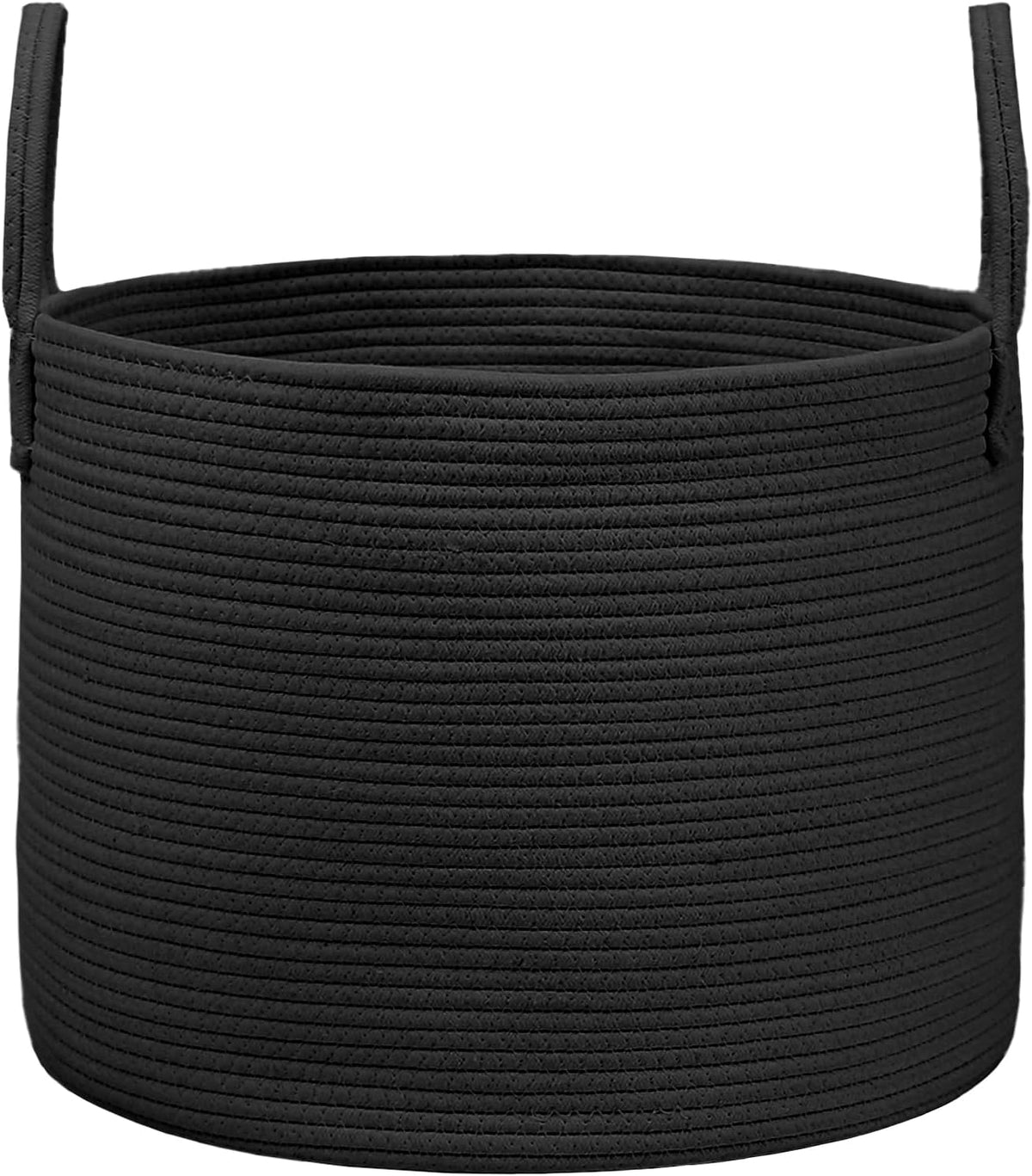Woven Blanket Basket,115L Large Rope Storage Bin with Handles, Organizer for Blankets Toys Book and