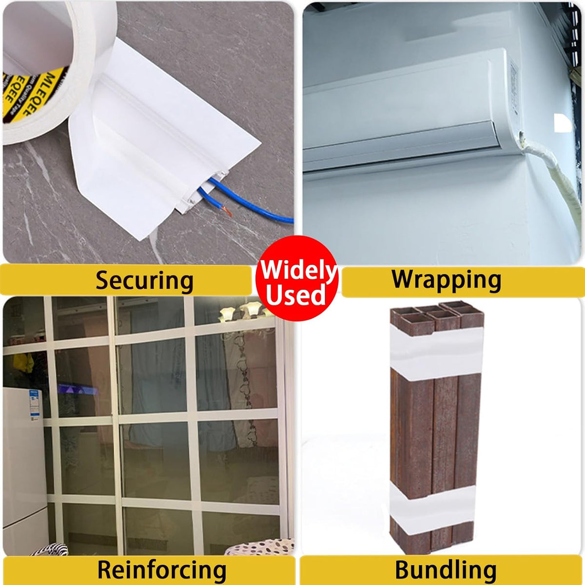 Duct Tape Heavy Duty Single Sided, Strong Adhesive High Strength, Waterproof Mesh Tape for Indoor