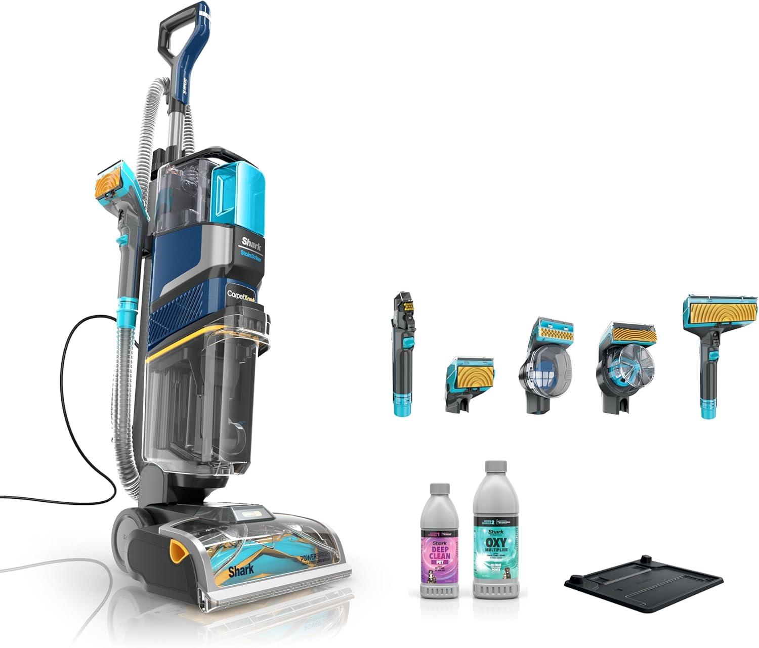 Shark CarpetXpert HairPro with StainStriker Upright Carpet, Area Rug & Upholstery Cleaner, Perfect