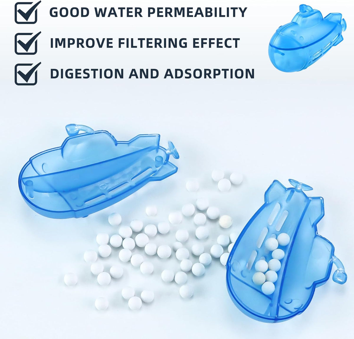 AMI PARTS Humidifier Cleaner Float Submarine for Warm&Cool Most Humidifiers and Fish Tank, Purifie