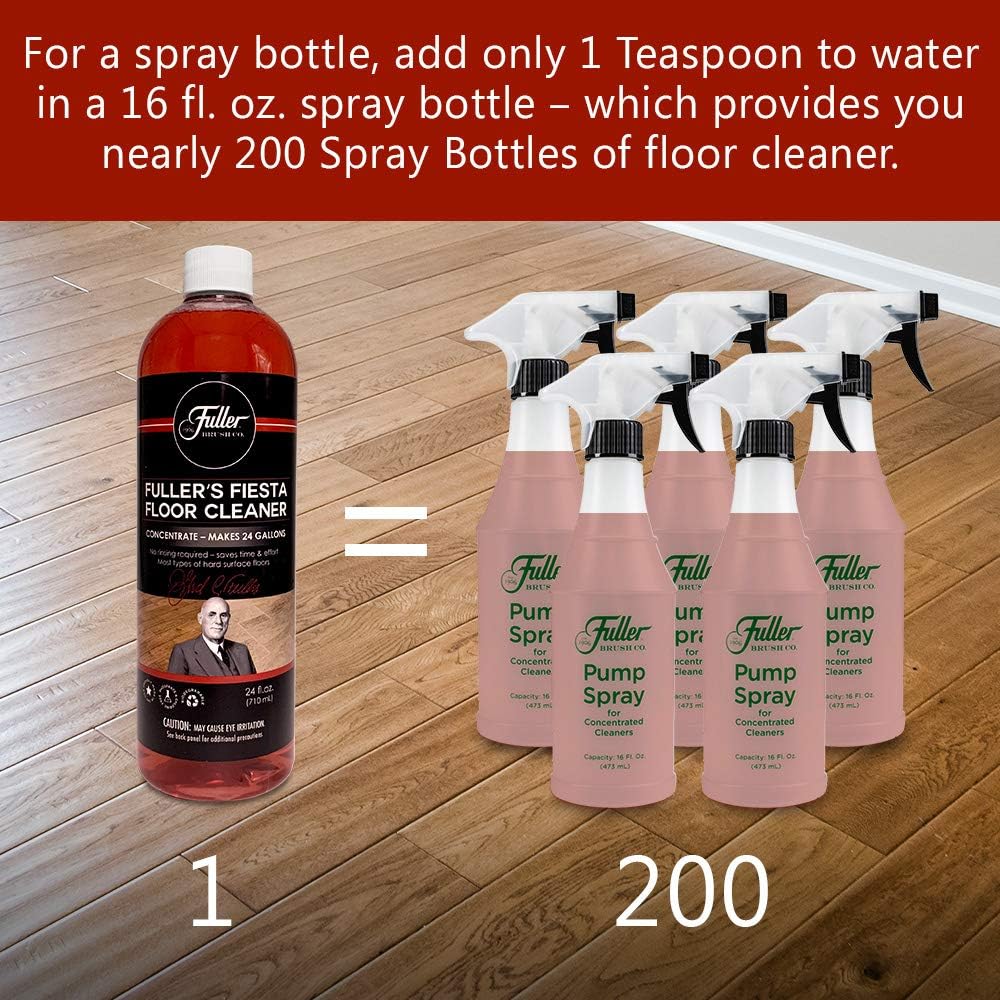 Fuller Brush Fiesta Floor Cleaner Liquid Concentrate - Multi-Surface & Industrial Cleaning For
