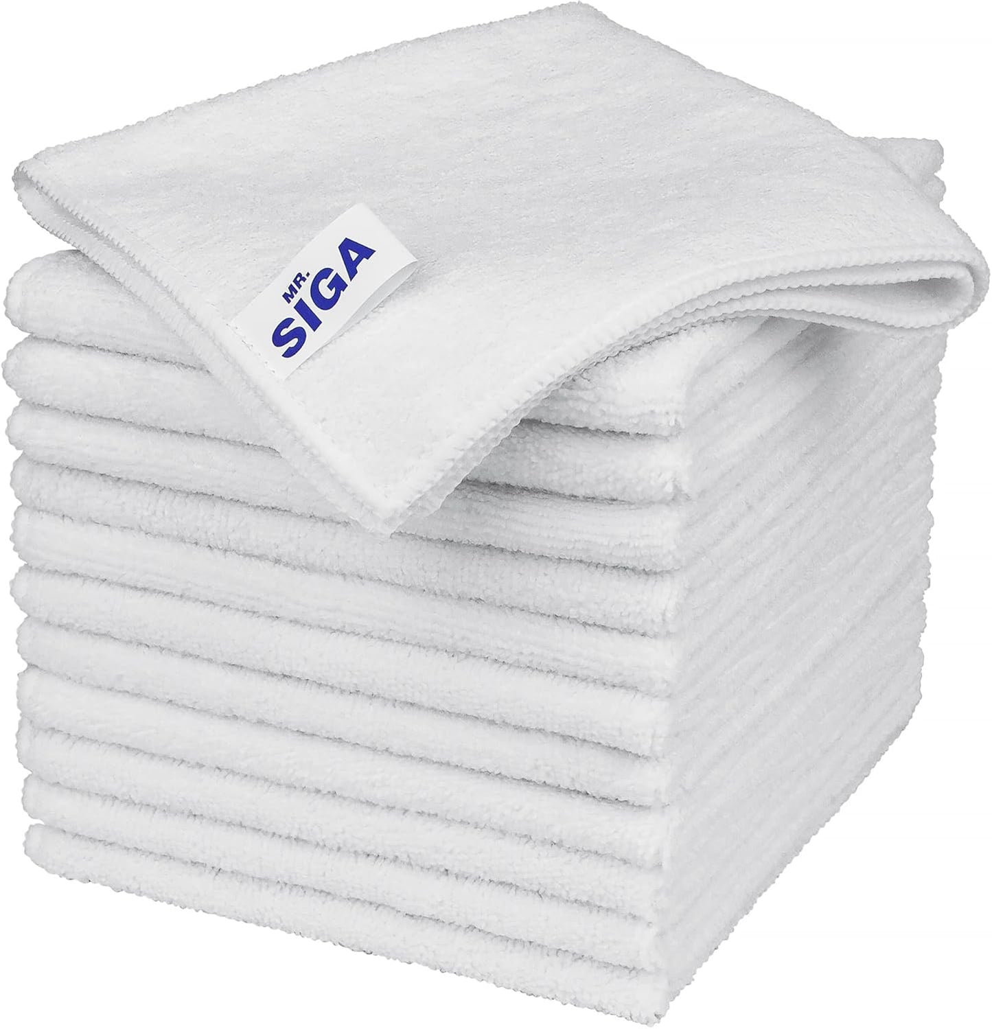 MR.SIGA Microfiber Cleaning Cloth, All-Purpose Microfiber Towels, Streak Free Cleaning Rags, Pack