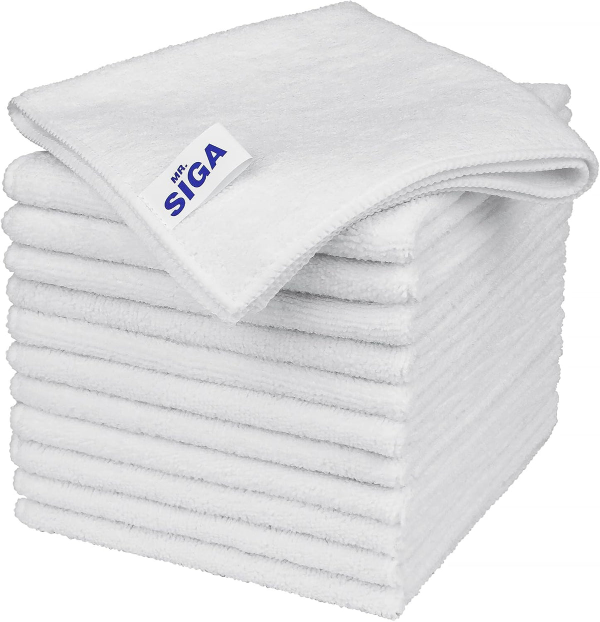 MR.SIGA Microfiber Cleaning Cloth, All-Purpose Microfiber Towels, Streak Free Cleaning Rags, Pack