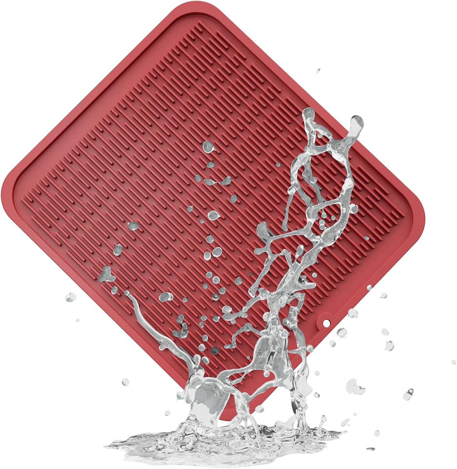 ZLR Silicone Dish Drying Mat for Kitchen Counter, Eco-Friendly Fast Dry Dish Mat, Easy Clean Multi