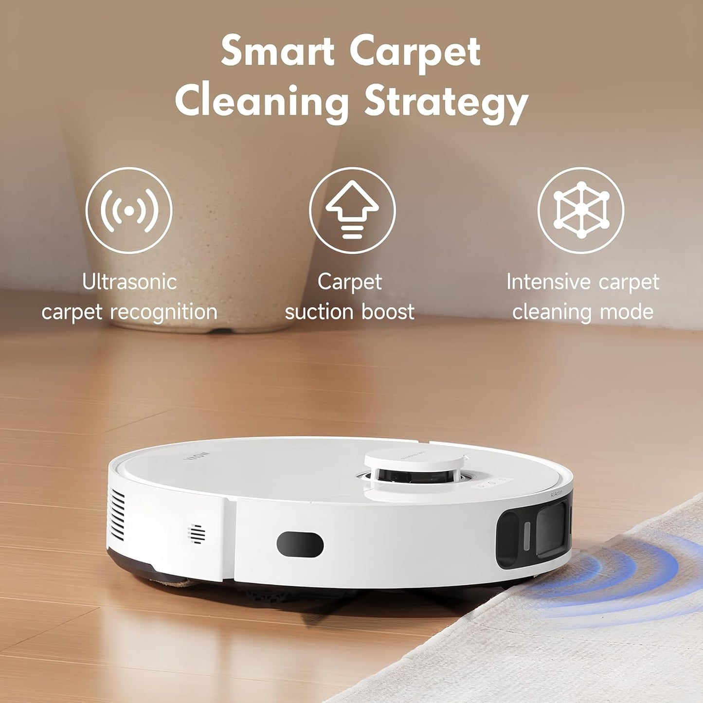 Mova S20 Ultra Robot Vacuum and Mop Combo with Dual Roller Brush, 8300Pa Suction, 140℉ Hot Water
