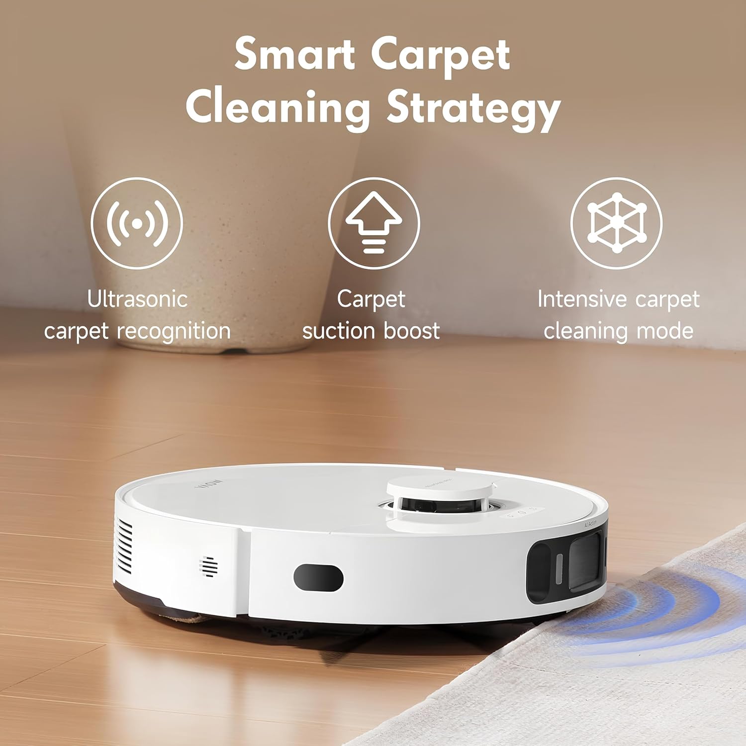Mova S20 Ultra Robot Vacuum and Mop Combo with Dual Roller Brush, 8300Pa Suction, 140℉ Hot Water
