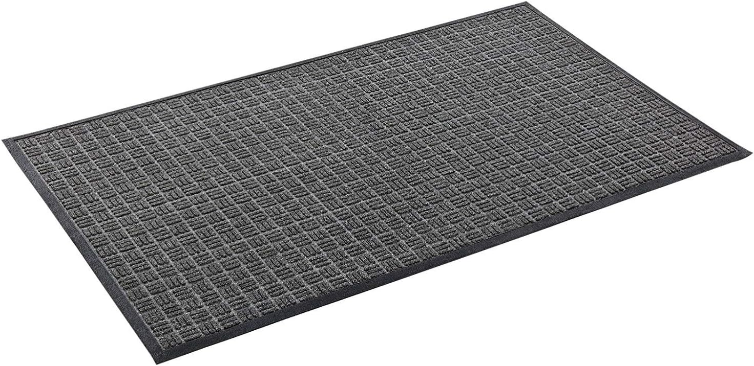 Kempf Water Retainer Entrance Mat, Indoor Outdoor Rubber Rug, Moisture Trapping, Absorbent Mat, 18