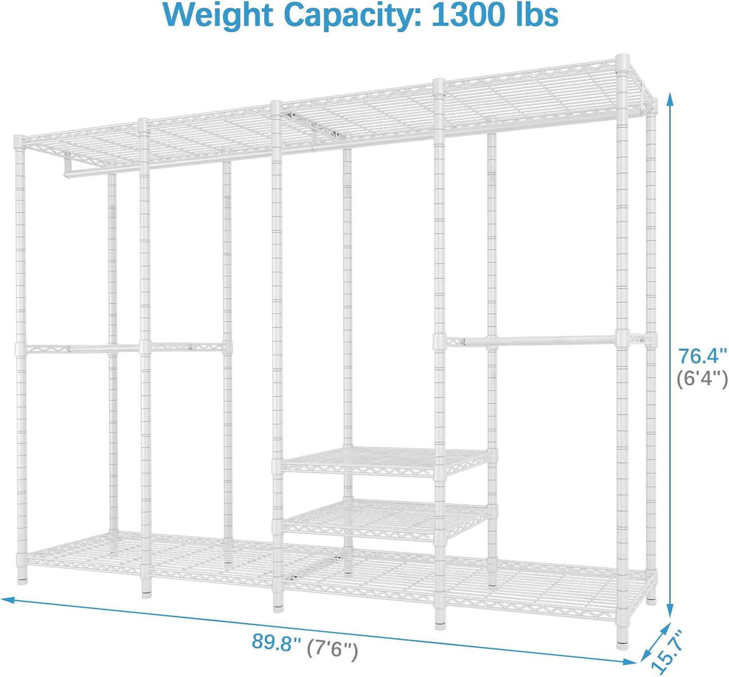 VIPEK V40 Plus Extra Large Clothes Rack Heavy Duty Clothing Rack for Hanging Clothes