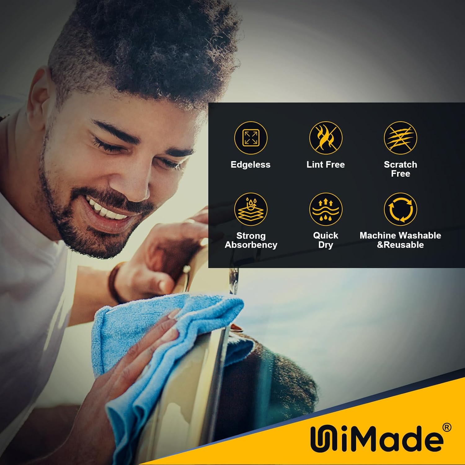Shop Towels, 24 Pack Commercial Grade Shops Rags Microfiber Towel for Cars Cleaning Rags Bulk Clean