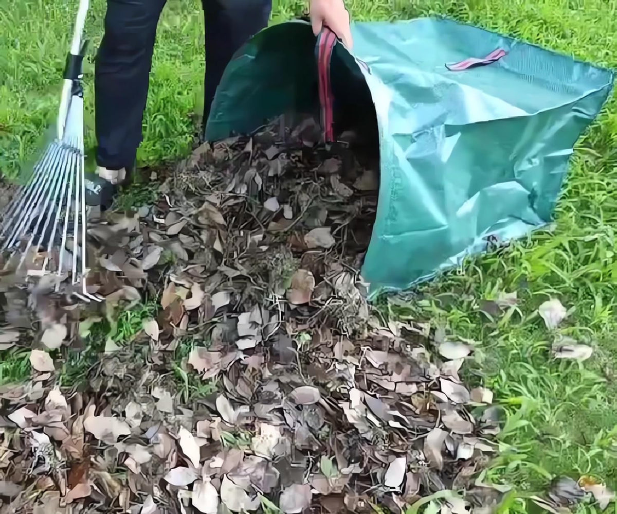 72 Gallon Yard Lawn Garden Bags, Large Standable Leaf Bags, Outdoor Garbage Can - Collapsible Trash