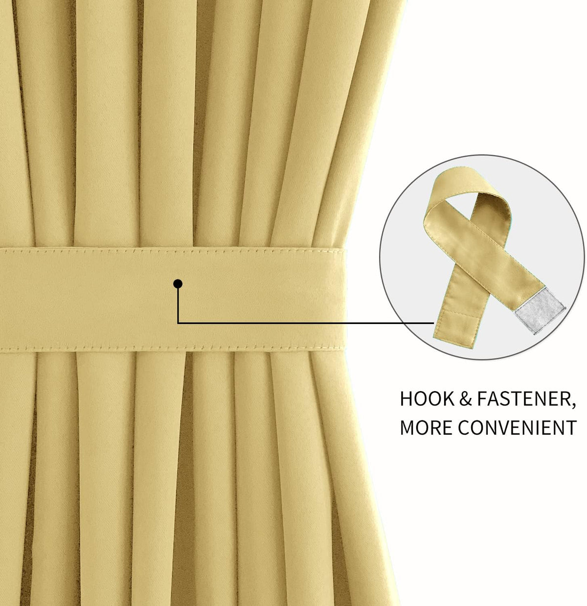 DWCN French Door Curtains – Rod Pocket Thermal Blackout Curtain for Doors with Glass Window