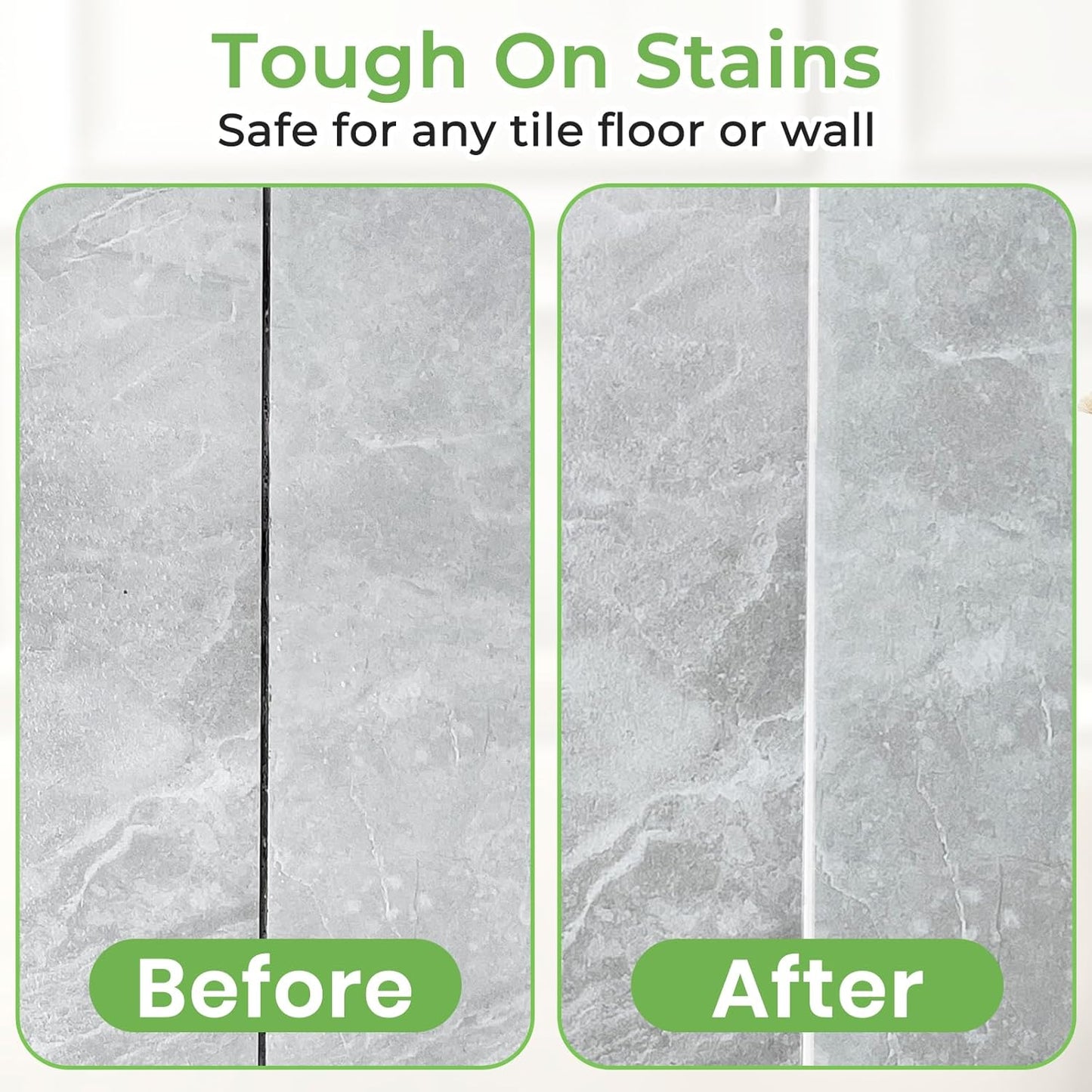 Grout Cleaner Brush with Long Handle, Floor Scrub Brush for Shower Tile, Bathroom Crevice Cleaning