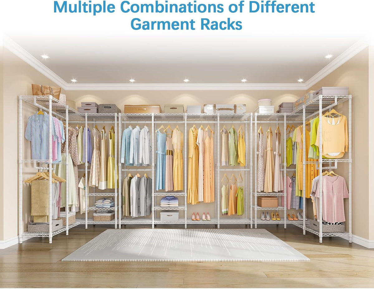 VIPEK V40 Wire Garment Rack Heavy Duty Clothes Racks for Hanging Clothes, Multi-Functional Bedroom
