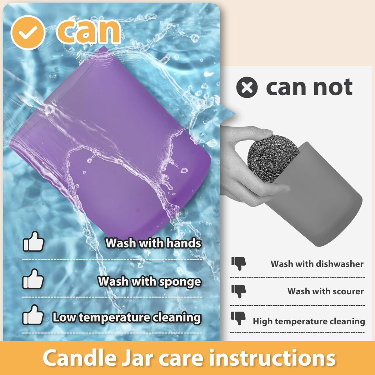 14 OZ Thick Candle Jars for Making Candles 12 Pcs, 3 Wick Empty Jars with Wood Lids for Candle
