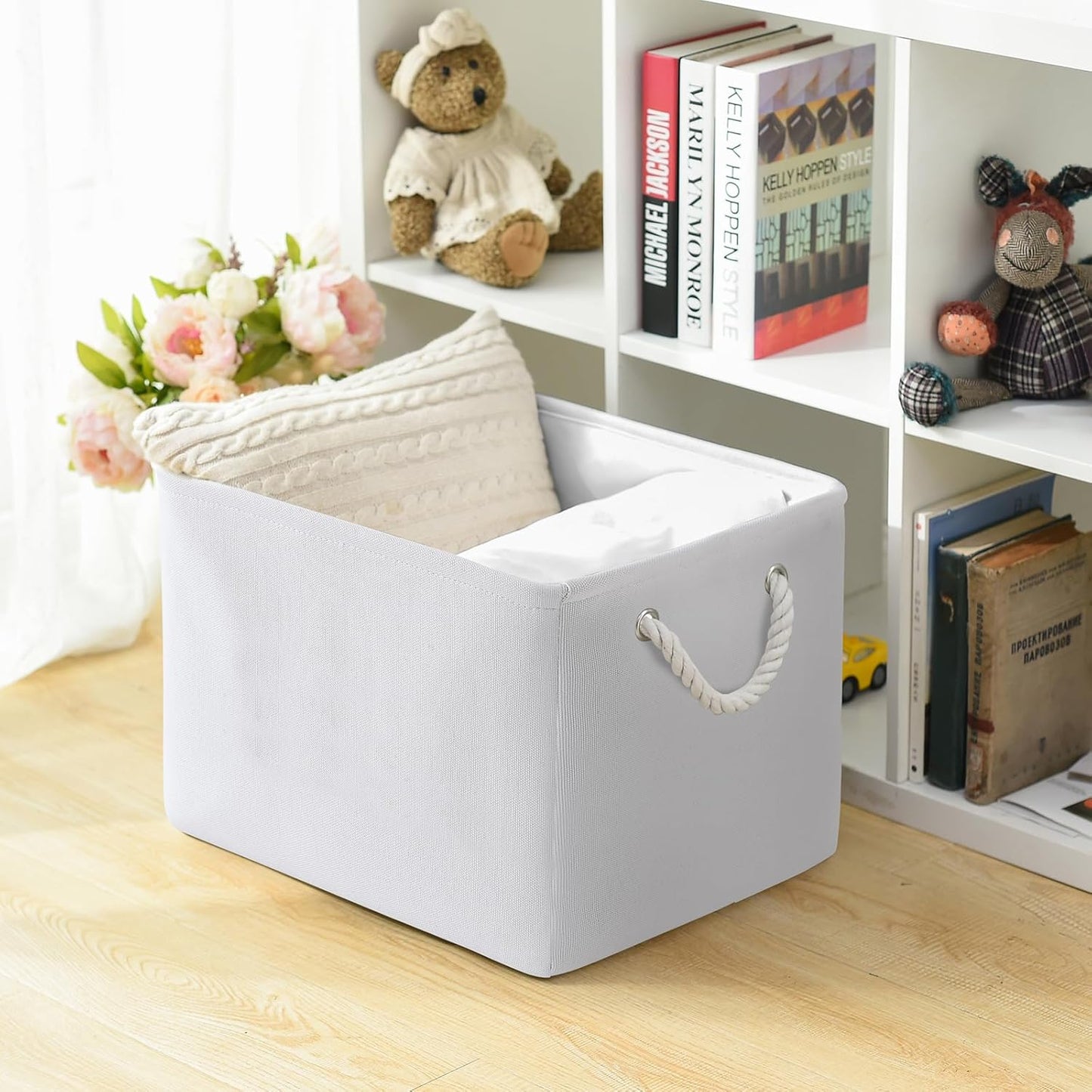 TheWarmHome Organization and Storage Basket for Shelves - Extra Jumbo 3 Pack 20.5x15.8x13.8 inch