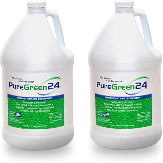 PureGreen24 Safe & Effective Disinfectant. Kills Deadly Germs including RSV COVID-19 Norovirus MRSA