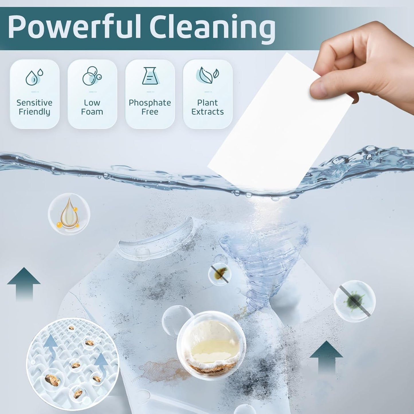 Poesie Laundry Detergent Sheet Fresh Linen Scent 320 Sheets Travel Laundry Kit No waste Portable