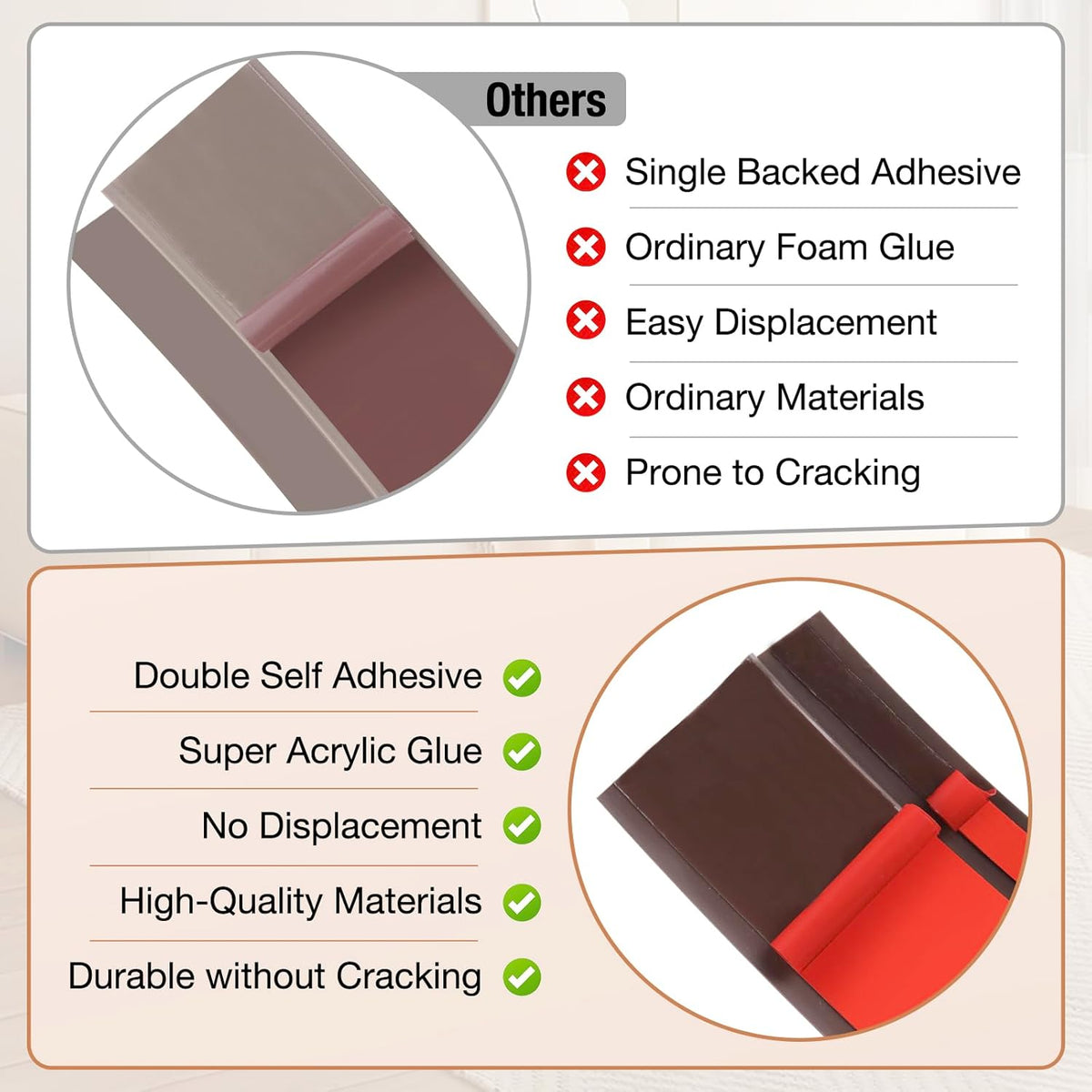 Floor Transition Strip Self Adhesive Vinyl Door Threshold for Doorways Carpet Edging Trim Overlap