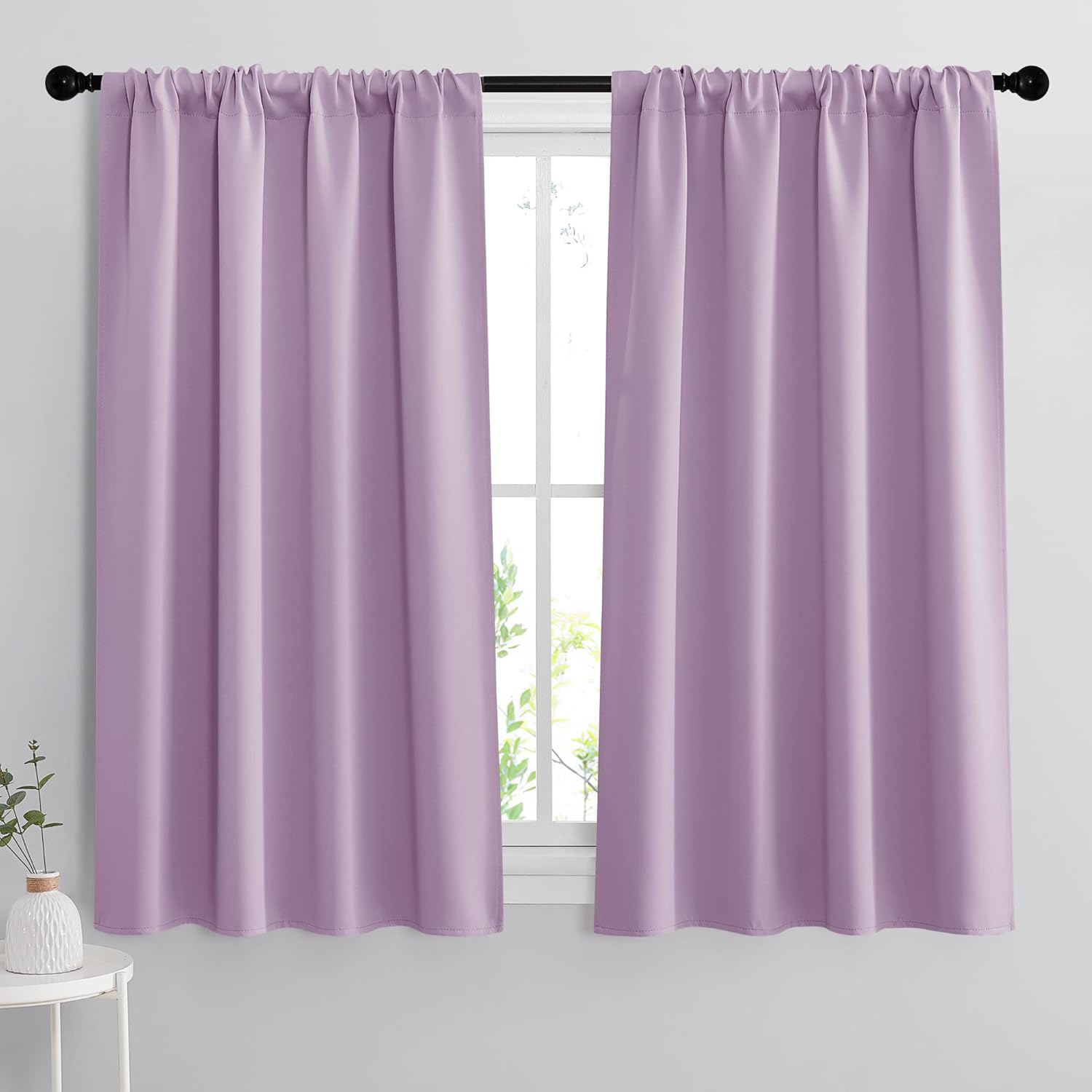 RYB HOME Small Kitchen Curtains, Room Darkening Drapes Energy Efficient Half Window Coverings Heavy