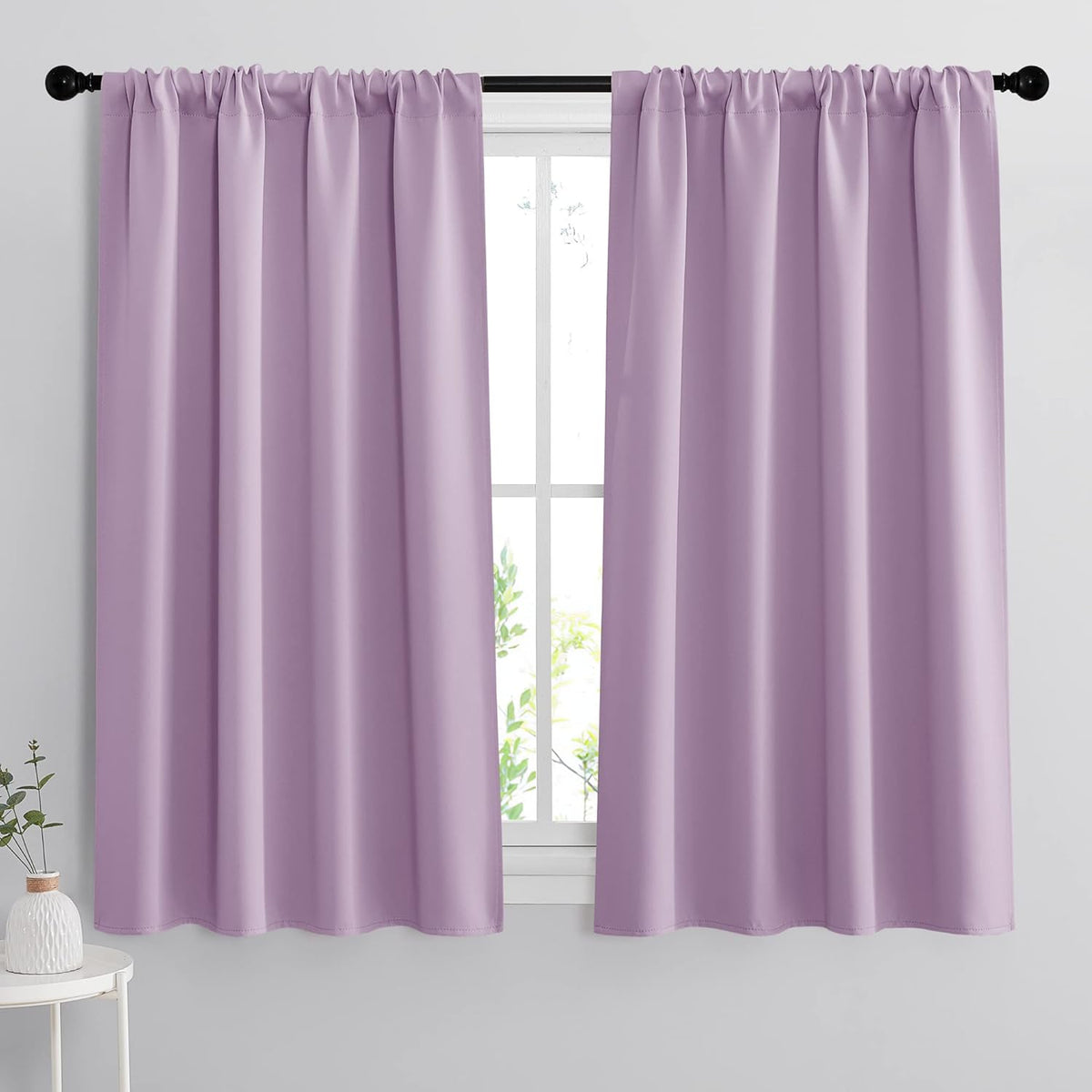 RYB HOME Blackout Curtains for Bedroom Thermal Insulated Window Drapes for Living Room, 2 Panels