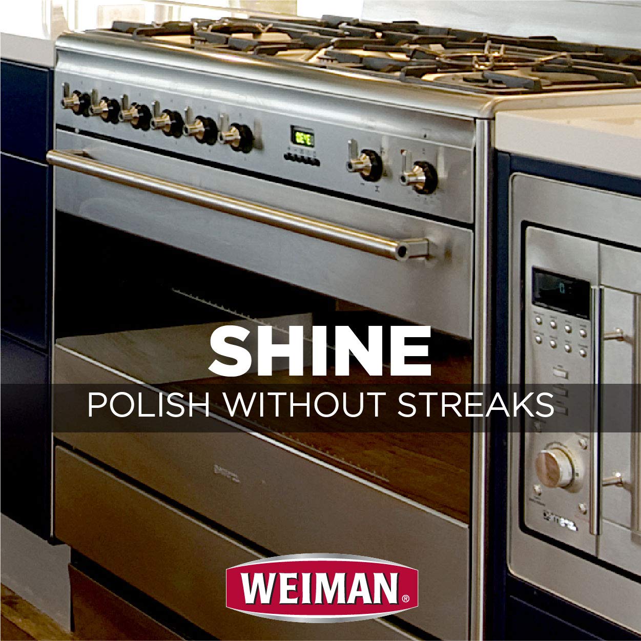 Weiman, Streak Free Stainless Steel Cleaner & Polish Spray, 12 Fl Oz
