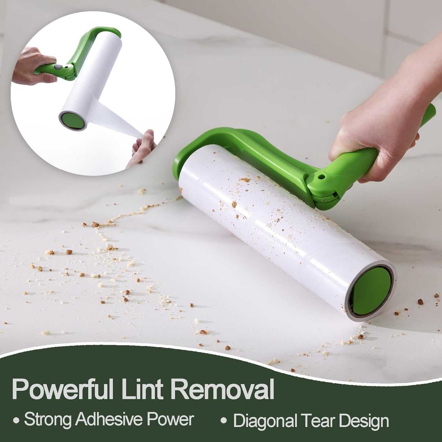 10 inch Mega Lint Roller Refills for Evercare Pet Mega Lint Roller and Leo Cleaning Roller, Fits