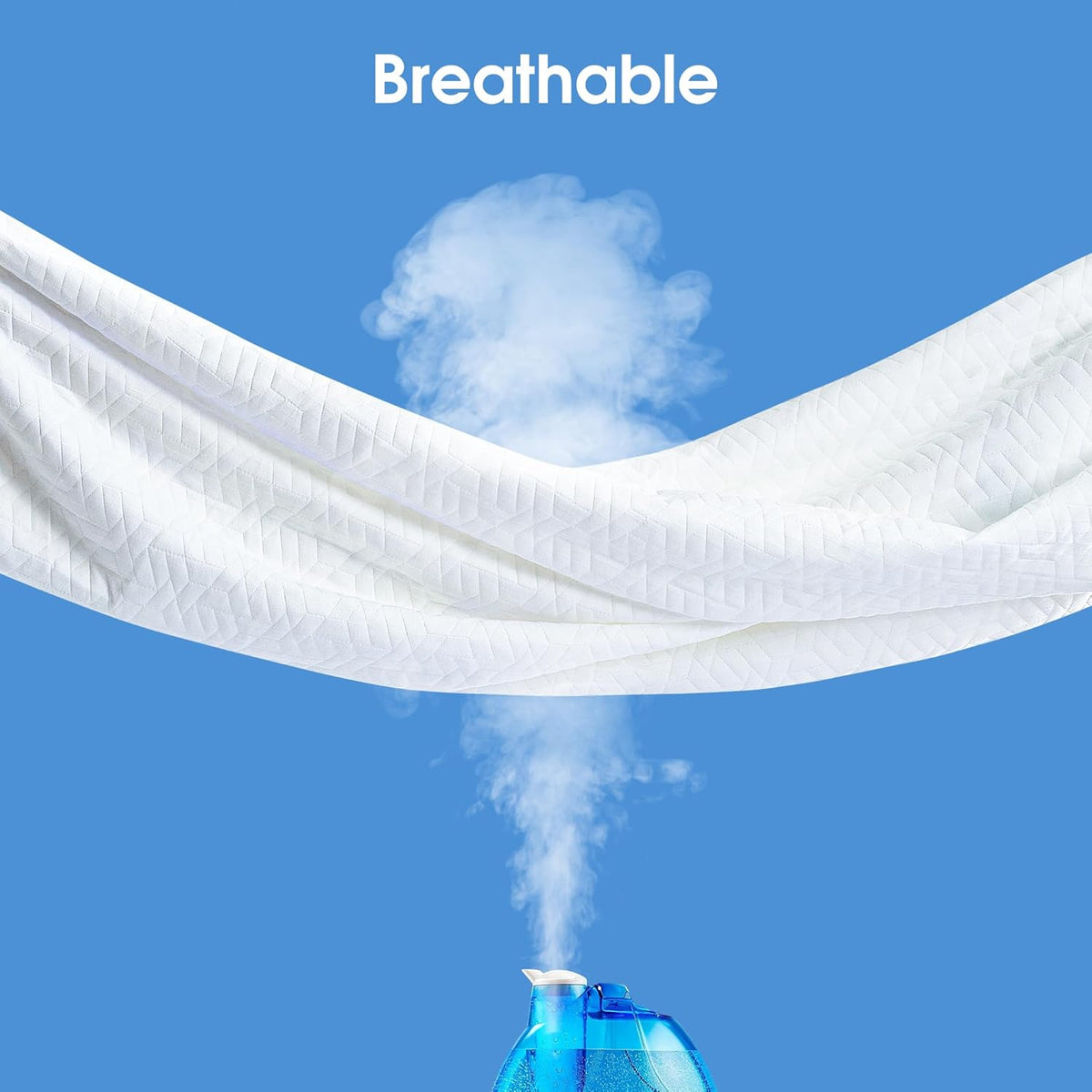 Hanherry 100% Waterproof Mattress Protector Queen Size, Mattress Cover 3D Air Fabric Cooling