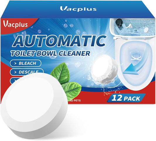 Vacplus Toilet Bowl Cleaners - 12 PACK, Household Toilet Cleaner, Automatic Toilet Bowl Cleaners