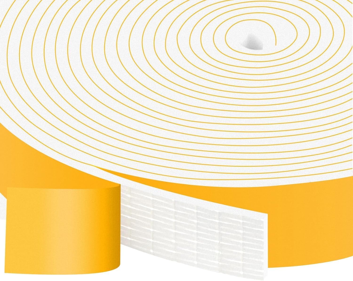 Weather Stripping Strong Adhesive 1 inch x 1/8 inch Weather Stripping Door Seal Closed Cell Foam
