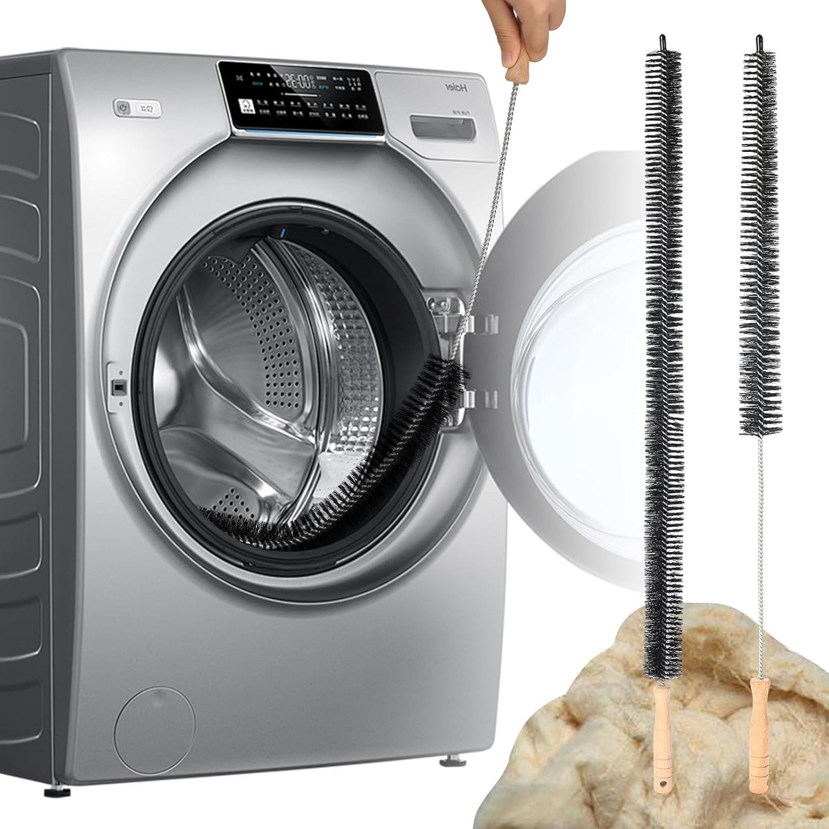 Dryer Cleaner Vent Brush - 70cm or 75cm Long Flexible Dryer Vent Cleaner & Refrigerator Condenser
