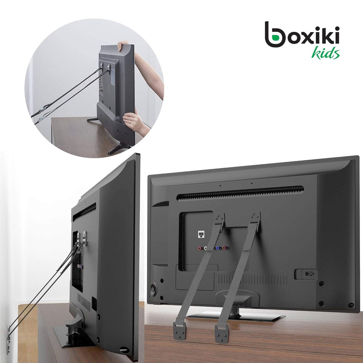 Boxiki kids Furniture Straps - Anti Tip Strap for Baby Proofing & Child Safety - 8 Pack of