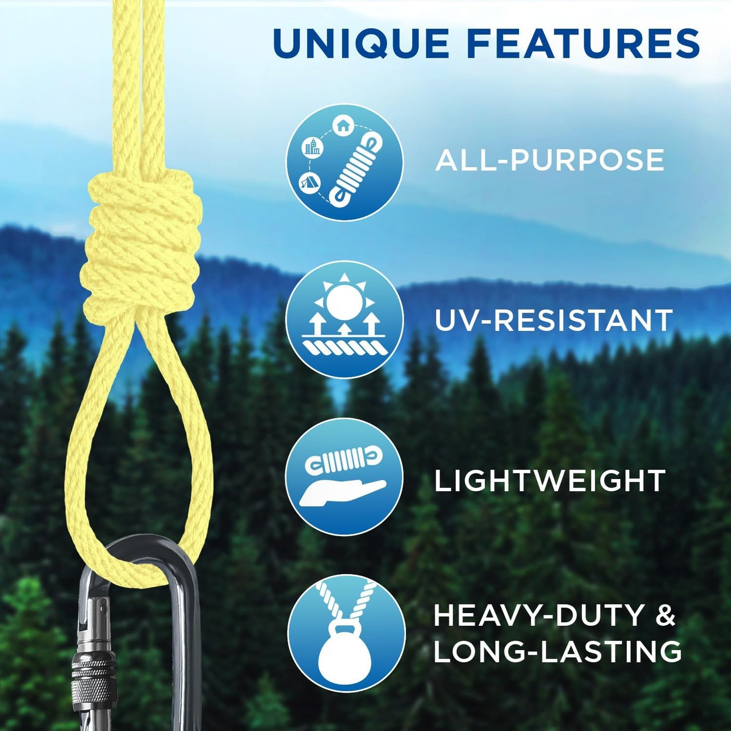 TECEUM Cotton Rope 3/16” (5 mm) – 100 FT – Strong All-Purpose Braided Rope – Natural Cotton – for